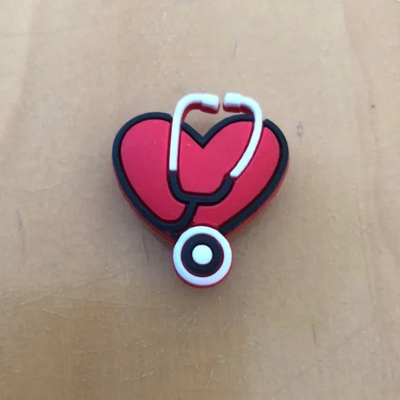 CROCS Accessories Crocs Charm Nurse Heart With Stethoscope